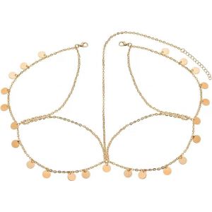 Kal-Chaîne De Tête Doré,Bijoux Cheveux Femme Doré Bohème Festival Accessoire Mariage,Bandeau Cheveux Femme Fille Doré Bijoux De Tete Oriental Or - Neuf