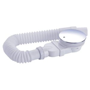 Convient aux receveurs de douche avec trou d'écoulement Ø 90 mm, caniveaux de douche avec siphon, flexible - Neuf