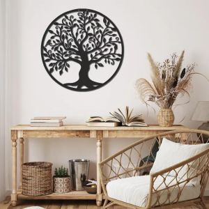 Arbre De Vie Decoration Murale 30cm Grand Arbre De Vie Decoration Murale Metal Convient Pour La Décoration Murale Suspendue Dans Le Salon - Neuf
