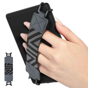Dragonne De Sécurité Pour Tablette Kindle De 6 À 8 Pouces,Accessoire Polyvalent,Léger,Support Pour Les Doigts.Space Gray. - Neuf