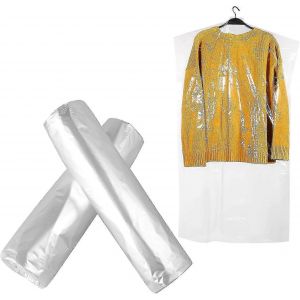 Housse de vêtement,100 pcs 60cm x 100cm Sacs de nettoyage à sec Vêtements de vêtements anti-poussière Housse de protection jetable Sac de costume - Neuf