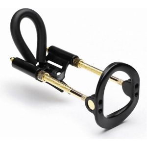 M&acirc;le Support De Brancard, R&eacute;glable Hommes Soutien Extender, Appareil D'&eacute;tirement, De L'or Noir, Taille Unique Plus - Neuf