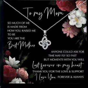 Collier Pour Maman,Collier Femme Collier D'amour &Agrave; L'infini Pour Femme Avec Mom,Cadeau De F&ecirc;te Des M&egrave;res Pour Maman De Part De Sa Fille Fils,Fete Des Meres Cadeau Pour Maman Avec Bo&icirc;te - Neuf