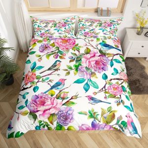 Parure De Lit Homewish Mandala, Parure De Lit Bohème Fleurie Pour Enfants Et Filles, Housse De Couette Double À Motif Floral Vintage Arc - Neuf