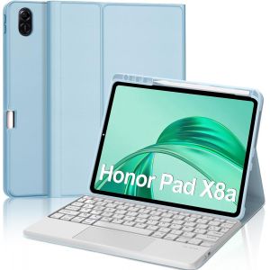 Winchking Clavier Pour Honor Pad X8a 11 Pouces - Clavier R&eacute;tro-&Eacute;clair&eacute; Fran&ccedil;ais Azerty Avec Multi-Touch, Coque Clavier Pour Honor Pad X8a 11 Pouces, Ciel Bleu[Z1718] - Neuf