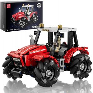 18037 Technique Télécommandée Tracteur Jouet De Construction Blocs De Serrage Agriculture Tout Terrain Blocs De Construction Avec Fonction De Déplacement (1392 Pièces) - Neuf