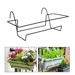 User Inière Pour Balcon, Garde-Corps, Panier De Plantes, Jardinière De Clôture, Décoration D'Intérieur, Boîte À Fenêtre, Pot De Fleurs Pour Jardin, Terrasse, Cour.Black Holder - Neuf