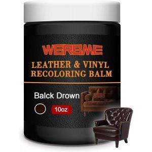 Baume Recolorant Pour Cuir,Marron Noir, 283,5 G, Restaurateur De Couleur Cuir Pour Rayures Et D&eacute;color&eacute;s, Kit De R&eacute;paration Pour Cuir Pour Restauration Et Renouvellement De Meubles, Canap&eacute;s[Z593] - Neuf