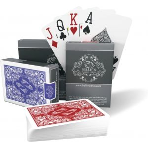 Cartes Poker Plastique Professionnel 2 Jeux De 54 Cartes &Eacute;tanches & Lavables, Format Poker Avec Index Jumbo[Z1232] - Neuf