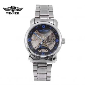 Winner Montre M&eacute;canique Automatique Bracelet En Acier Inoxydable &Eacute;vid&eacute; Montre-Bracelet Bracelet En Argent - Neuf