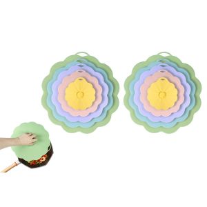 Ensemble De 10 Couvercles En Silicone &Agrave; Ventouse R&eacute;utilisables Pour Bols, Casseroles Et Tasses - Convient Au Contact Alimentaire - Neuf