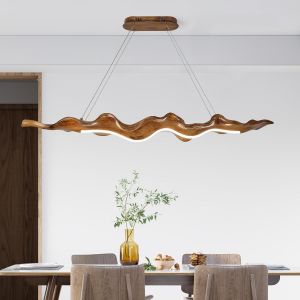 Ulteronixshop-52w Lampe Suspendue De L'&icirc;le De Cuisine 3000k-6000k R&eacute;glable Suspension Luminaire, R&eacute;sine Led Luminaires Int&eacute;rieur Pour Cuisine Chambre &Agrave; Coucher Bureau, 100cm - Neuf