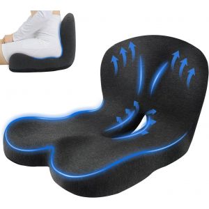 SUBZONAL-Coussin Chaise Bureau, Coussin Coccyx, R&eacute;duire la Fatigue Coussin Ergonomique Assise, Coussin Sciatique, Coussin Hemorroide Favoriser Circulation Sanguine - Neuf