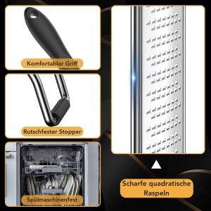 Stainless steel zester grater. - Neuf