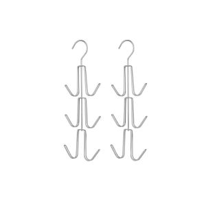 Organisateur De Sacs &Agrave; Main En M&eacute;tal Pour Placard, 3 Niveaux, 2 Crochets Par Niveau, Peut Contenir Jusqu'&agrave; 6 Sacs &Agrave; Main, Capacit&eacute; De 15 Kg - Neuf