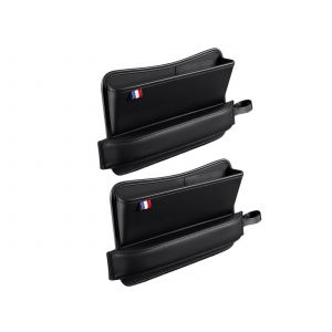 Organisateur de rangement pour si&egrave;ge auto - Lot de 2, cuir PU, noir, 30 x 18 cm - Neuf