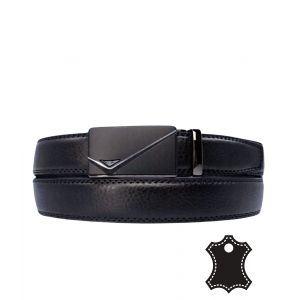 Ceinture En Cuir Noir Pour Hommes - Ajustable Et &Eacute;l&eacute;gante, Id&eacute;ale Pour Tous Les Styles - Neuf