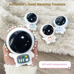 Nouveau Spaceman Hand Warmer Portable USB Charge Affichage Numérique Contrôle de la température Radiateurs Cadeaux Étudiants Violet - Neuf