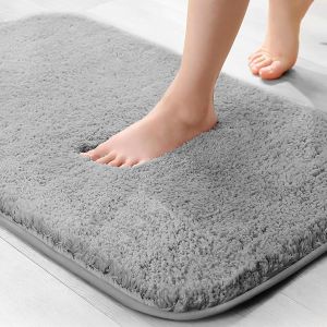 Kalanka-Tapis De Bain En Microfibre Super Absorbant Pour Animaux Domestiques - 2 Cm D'épaisseur - Super Absorbant - Gris - 40 X 60 Cm - Neuf