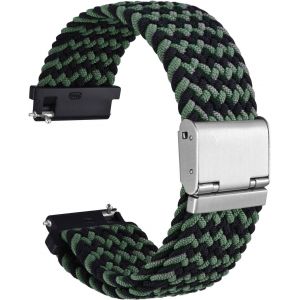 Tress&eacute; Bracelet Montre En Nylon Pour Homme Et Femme, Boucle R&eacute;glable, D&eacute;gagement Rapide, Sangles Sport Tiss&eacute;es, 18mm 19mm 20mm 21mm 22mm - Neuf