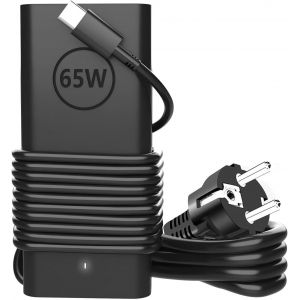 KALANKA-65W USB C Ordinateur Portable Chargeur,Compatible avec Dell Slim Power Adapter pour Latitude 3160 3180 3340 3380 3460 3470 3480 3550 3560 3570 5250 5280 5290 5450 5480 7280 7390 7480 XPS 13 - Neuf