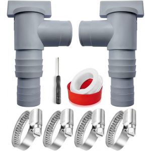 Robinet d'arrêt de piscine 32 mm,32 mm,kit de raccordement Bestway 32 mm,valve de piscine 32 mm,accessoire d'entretien pour piscine hors sol et pompe de piscine - Neuf
