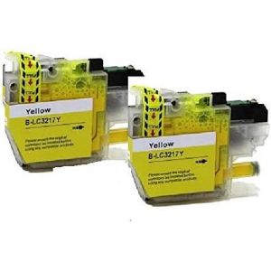 Now Ink LC-3219XL LC-3217 Cartouches d'encre compatibles avec Brother MFC-J5330DW, J5335DW, J5730DW, J5930DW, J6530DW, J6930DW, J6935DW XL Capacity LC-3219xl 2 Jaune - Neuf