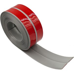 Plinthe Souple autocollante,Moulure de finition,6m 30x30 mm,Ruban d'étanchéité PVC,Flexible Etanche Décoratif pour Baignoire,Salle de Bain,Cuisine,Anti-moisissure,Calfeutrage,Gris - Neuf