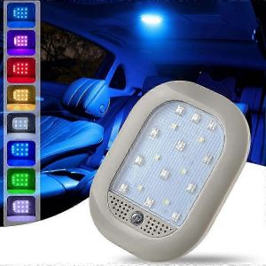 Plafonnier Led Intérieur De Voiture,Plafonnier De Voiture Sans Fil Rechargeable 8 Couleurs,Avec Fonction De Commande Vocale Pour Voiture,Camion,Placard,Armoire,Camping, - Neuf