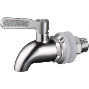 Robinet De Distributeur De Boissons Robinet De Remplacement En Acier Inoxydable Robinet Rotatif De Jus Robinet De Bière Distributeur D'eau Robinet De Baril De Vin 16mm Pour Récipient En Verre Tap C - Neuf