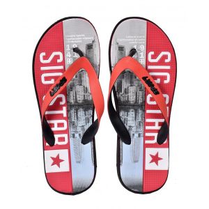 Tong Homme Mode- Chaussure De Plage Piscine - Su5324 Star Rouge - 44 - Neuf