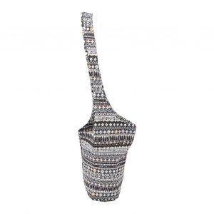 Hjlian Sac De Rangement En Toile Pour Tapis De Yoga, Fabrication Exquise, Reutilisable, Portable, Noir Et Blanc - Neuf