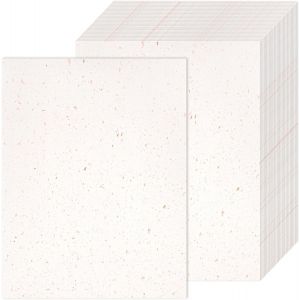 Mevronisshop-Lot De 25 Feuilles De Papier Pour Cv, 250 G/M&sup2; Papier Cartonn&eacute; &Eacute;pais A4 Ivoire Pour Certificat, Feuilles De Rose En Feuillage Or Pour &Eacute;criture, Menus, Invitations, Lettres - Neuf