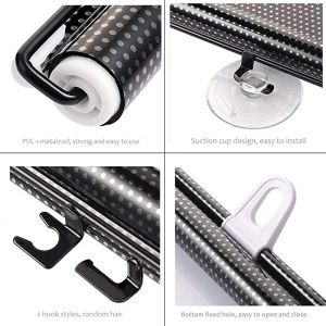 Store occultant à ventouse (40 x 125 cm/16 x 49 pouces), store occultant sans perçage, store enrouleur portable à ventouse, rideau thermique pour cuisine, bureau, salon, voiture - Neuf