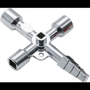 Jeu de cl&eacute;s universelles &agrave; 5 profils - Triangulaire, Carr&eacute;e, Cl&eacute; pour armoire &eacute;lectrique - Neuf