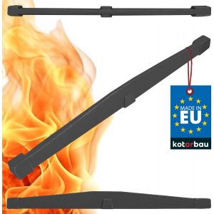 Cast Iron Fireplace Grill 580 mm Cast Iron Grill for Wood Stove Insert Fireplace Grill Cast Iron Fireplace - Neuf