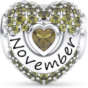 Eryi-Charm Pierre De Naissance En Argent 925 Pour Colliers Et Bracelets Pandora Bijoux Pour Anniversaire Noël Fête Des Mères Cadeaux Pour Femmes - Neuf