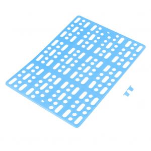 Hjlian Tapis En Maille Pour Animaux De Compagnie, Coussin En Plastique Pour Cage De Lapin, Hamster, Petit Animal (Bleu) - Neuf