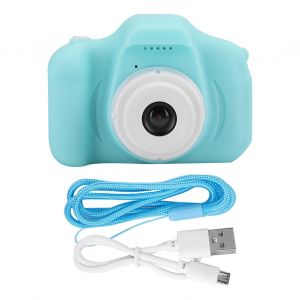 Camera video numerique HD de dessin anime, jouet DIY, enregistrement de photos et de videos pour enfants, vert - Neuf