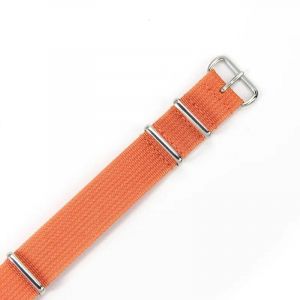 Typi-18/20/22mm Universel En Toile De Nylon Int&eacute;gr&eacute; Bracelet De Montre Bracelet Aiguille Boucle Sport Homme Femme Montre Accessoires|Orange|18mm - Neuf