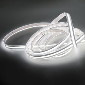 3m Bandeau Led Cob Etanche Salle De Bain Avec Prise Sans Transformateur, 3 Metres 320leds/M Ruban Led Blanc Froid 6000k (Blanc Froid, 3m) - Neuf