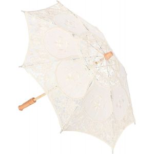 Parapluie En Dentelle Vintage, Broderie Artisanat Coton, Parasol Mariage Fleurs De Mari&eacute;e Pour Photo Costume F&ecirc;te Fournitures - Neuf