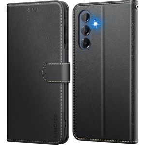 JGD-Coque pour Samsung Galaxy A16 4G / 5G &Eacute;tui Protection &agrave; Rabat, [Pochette de Portefeuille] Antichoc Clapet Housse en Cuir Case - Noir - Neuf