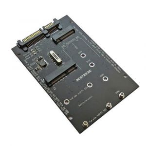 M.2 NGFF MSATA SSD vers 2,5 pouces SATA 6,0 Gbps 2 en 1 Adaptateur Convertisseur de carte Support PC Ordinateur portable Hard Dis - Neuf
