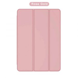 Étui Pour Samsung Galaxy Tab A 8.0 10.1 Sm-T290 T295 T510 T515 T580,Étui À Rabat À Trois Volets En Cuir Pu,Couverture De Réveil Automatique Intelligente Complète-Tab A 10.1 2016 T580-Rose Gold - Neuf