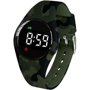 r&eacute;sistant &agrave; l'eau Vibration r&eacute;veil Montre de Charge 15 r&eacute;veil Montre avec &eacute;cran de Verrouillage comme Une Montre d'entra&icirc;nement de Toilette (Purple Square) - Neuf