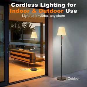 Subzonal-Lampe Solaire Sur Pied Avec T&eacute;l&eacute;commande, 7 Modes Rgb, D&eacute;tecteur Cr&eacute;puscule-Aube, 3 Niveaux De Blanc Chaud R&eacute;glable, Ip65 &Eacute;tanche Sans Fil Rechargeable Pour Terrasse, Jardin, Cour - Neuf