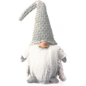 Faits &agrave; la main su&eacute;dois Gnome Tomte de No&euml;l, Elfe de la D&eacute;coration des Ornements pour les Cadeaux de no&euml;l 8x9x35cm (beige) - Neuf