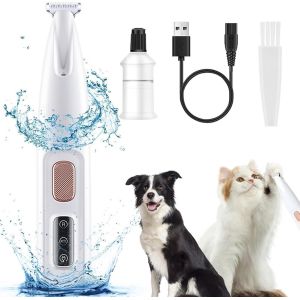 Tondeuse Chien Set, Tondeuse Animaux, Faible Bruit, Charge Rapide, Pour Chiens Chats Pattes, Yeux, Oreilles, Visage, Corps - Neuf