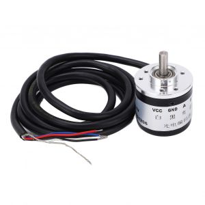 XYONG Codeur rotatif photoelectrique, moteur a engrenages, codeur incremental, arbre de sortie de type D de 6 mm, 5-24 V, HAJ45P/R - Neuf